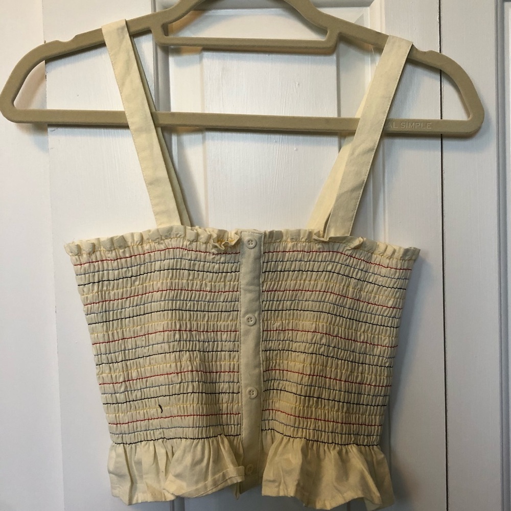 Urban Outfitters Smocked Crop Top